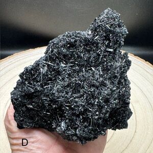 15 oz Black Druzy Tourmaline Specimen Cluster